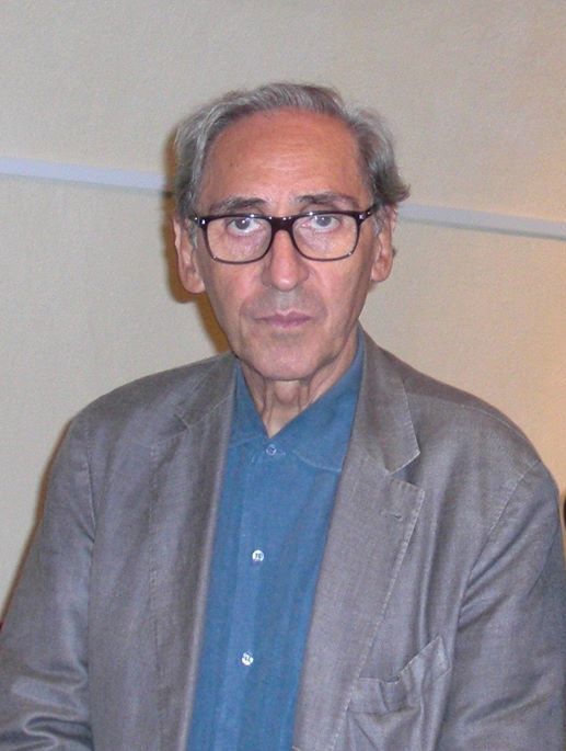 Il pittore Giuseppe Frascaroli con Franco Battiato il 1 settembre 2013 (cropped).jpg