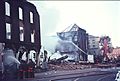 Aftermath of a huge fire at Thomas McKenzie & Sons Ltd. on Pearse Street, Dublin.jpg
